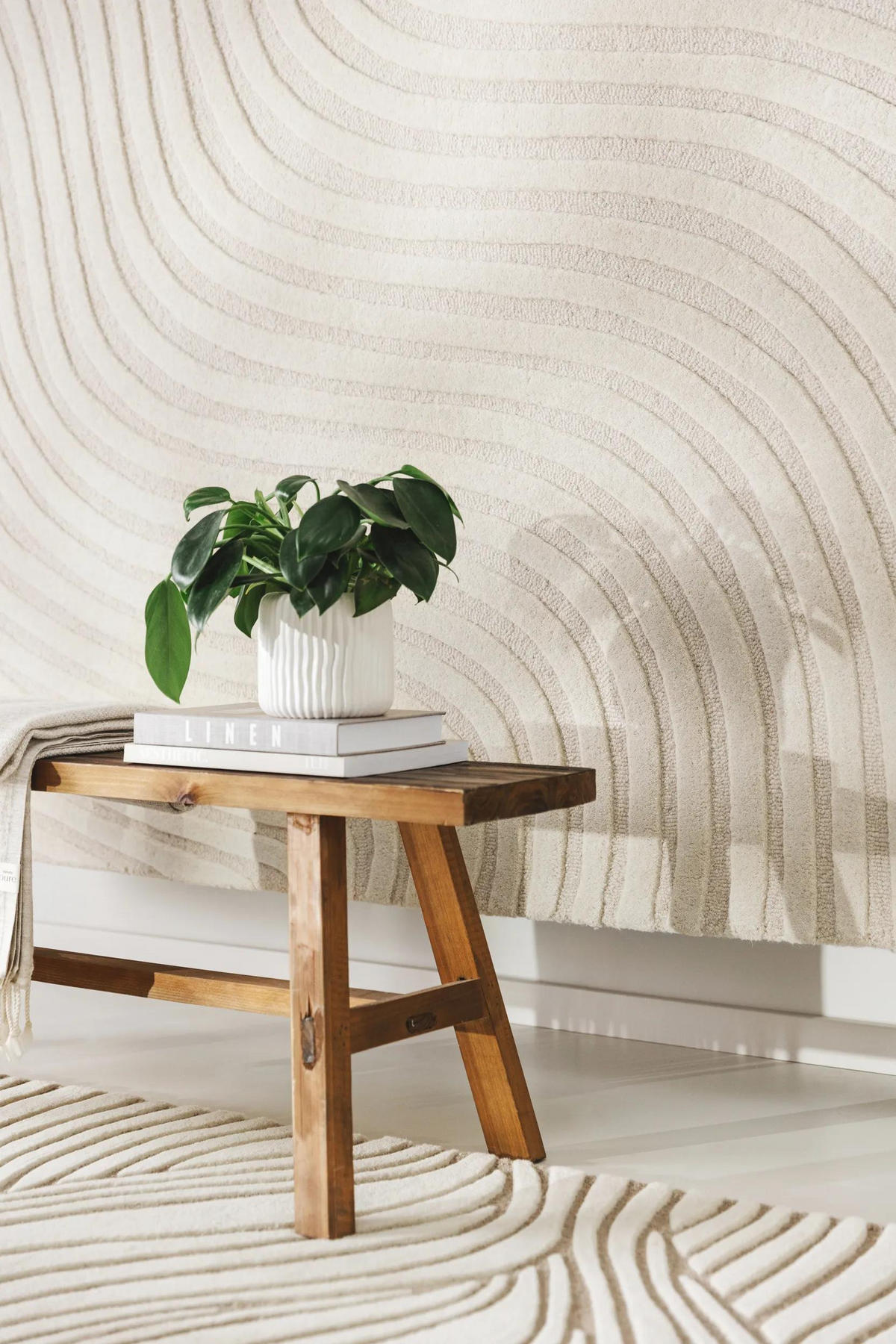 WOLLTEPPICH Tess Cream 160x230 cm - Creme, Textil (160/230cm) - benuta Pure