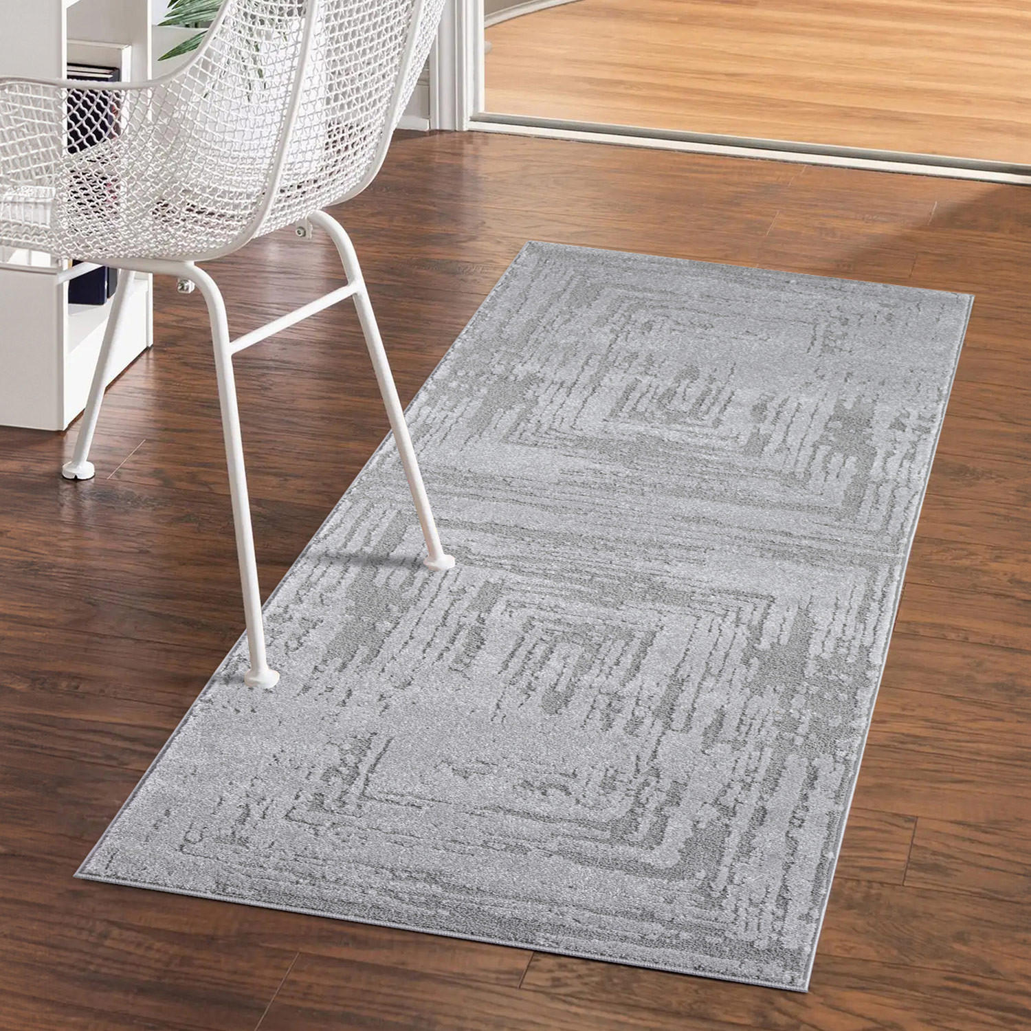 KURZFLOR-TEPPICH Flair 171 Grau 80x150 cm - Grau, Textil (80/150cm) - carpet city