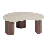 COUCHTTISCH nicht ausziehbar - 120 cmcm x 60 cmcm - Holz, Platte - Naturfarben Dunkel, Beige - ALOZYA - Beige/Naturfarben, Holz (60/120/45cm) - Vente-Unique