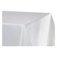TISCHDECKE Leinenoptik 110/220 cm eckig Weiß - Weiß, Textil (110/220cm) - TiborTex