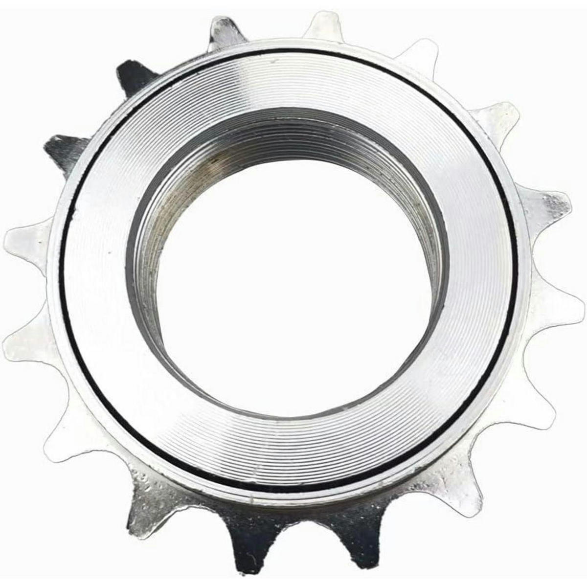 FAHRRADFREILAUF 16 Zähne 1/2 x 1/8 - Silberfarben, Metall (8/1.5/8cm)