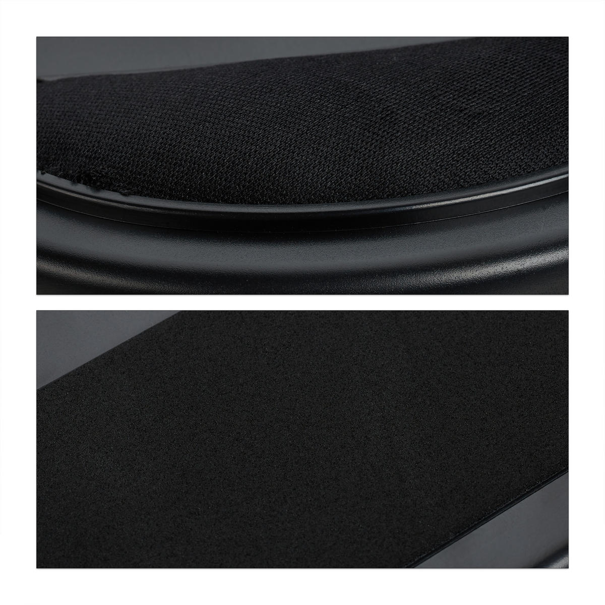 KNIETABLETT Schwarz mit Kissen Tablet Halterung 11 Zoll - Schwarz, Kunststoff/Textil (32/44/5.5cm) - Relaxdays