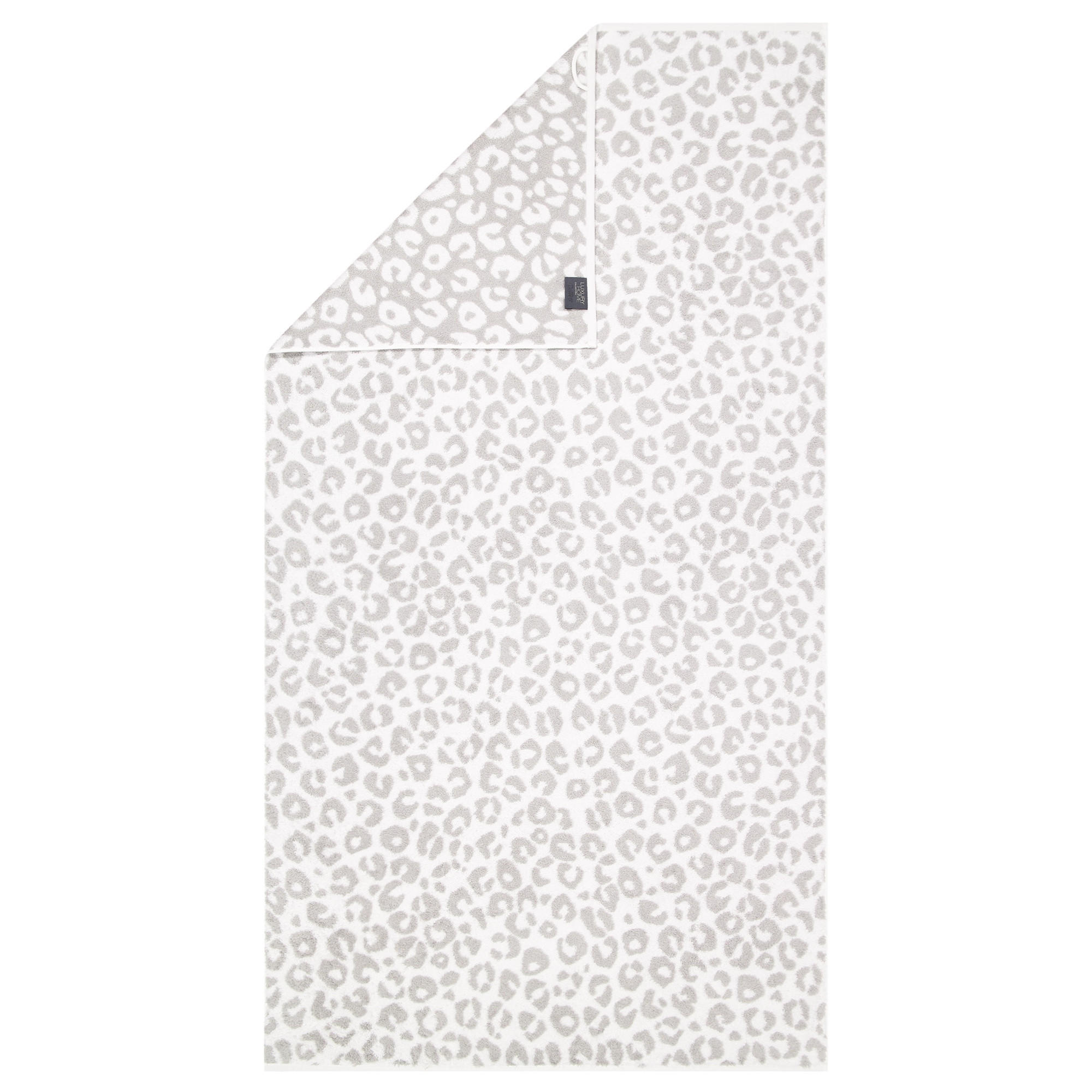 DUSCHTUCH TWO-TONE LEO 540 PLATIN - 76 - Grau, Textil (80/150cm) - Cawoe