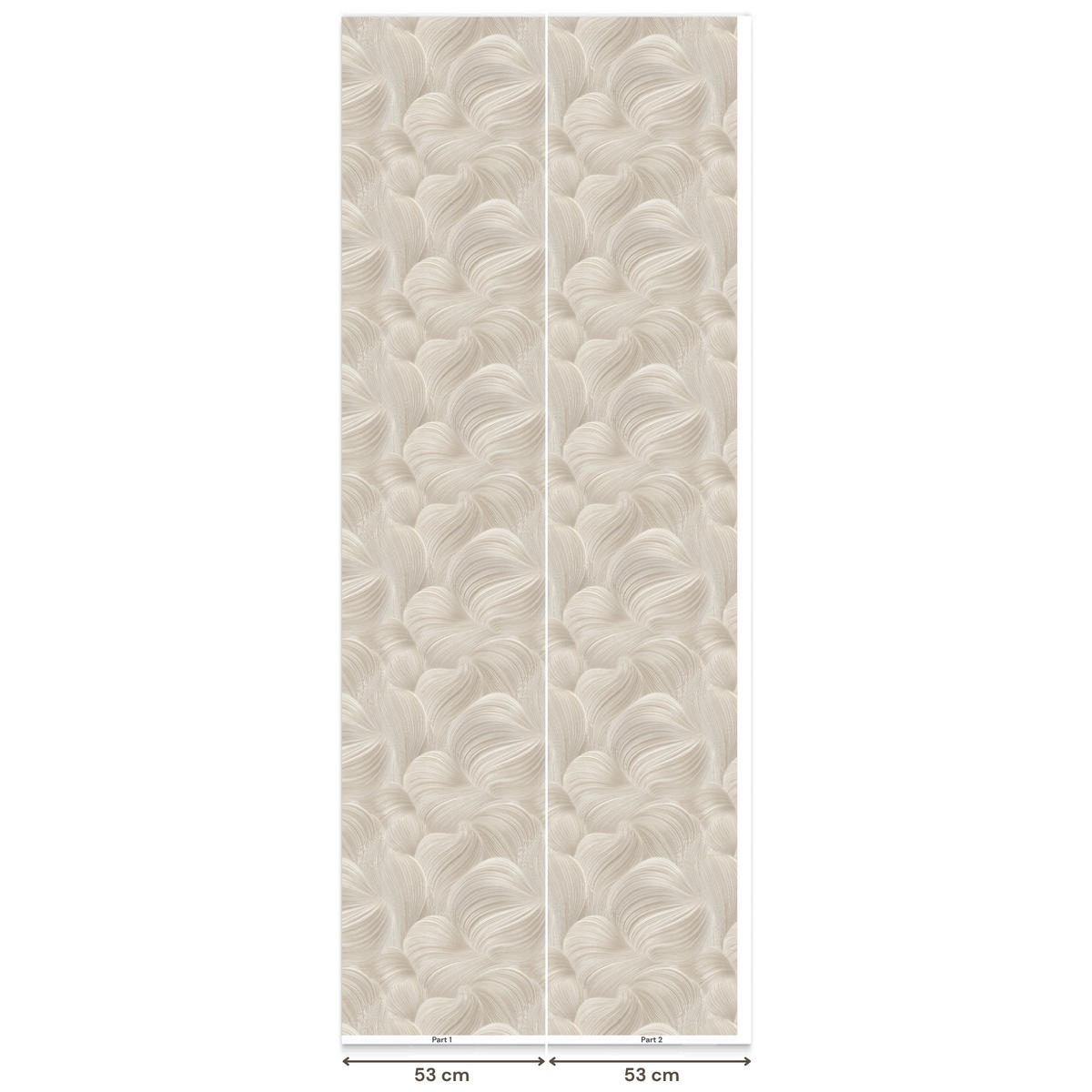 TAPETE - Lines - Ventilator - Beige - 100x240 cm - Creme, Papier (100/240cm) - OnlyWow