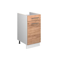 SPODNÍ SKŘÍŇKA PRO DŘEZ/VARNOU DESKU Fame-Line Zlatý mocný dub 40 cm bez pracovní desky - bílá/barva dubu, kompozitní dřevo (40/82/51.6cm) - Vicco