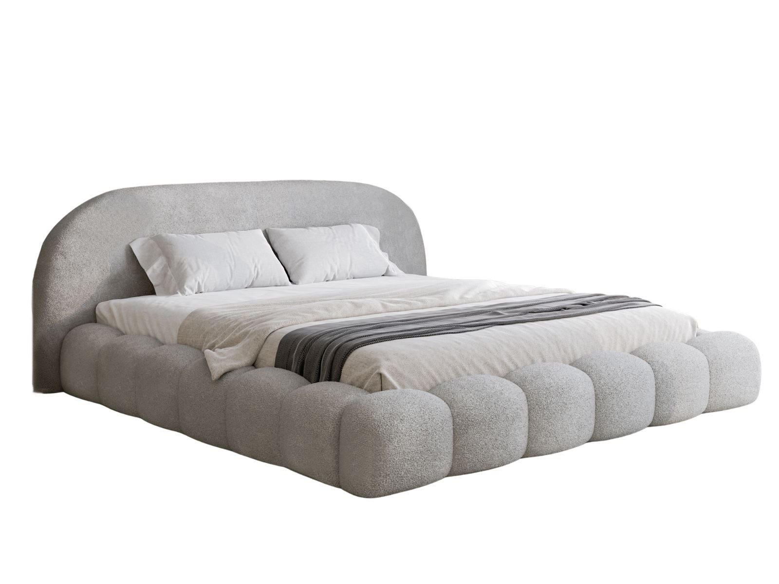POLSTERBETT Metallrahmen 180x200 Grau OMBIS - Grau, Holzwerkstoff (180/200cm) - Compleo24