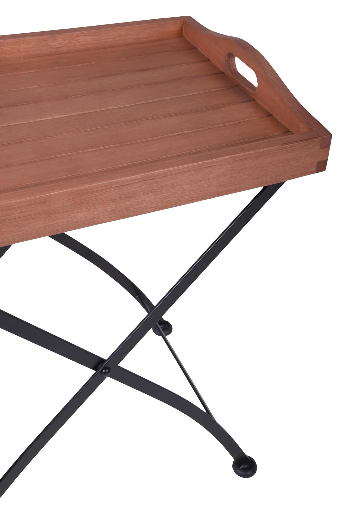 BALKONTISCH Kjell viereckig klappbar Tabletttisch - Braun, Holz (57/41/67cm) - DELUKE