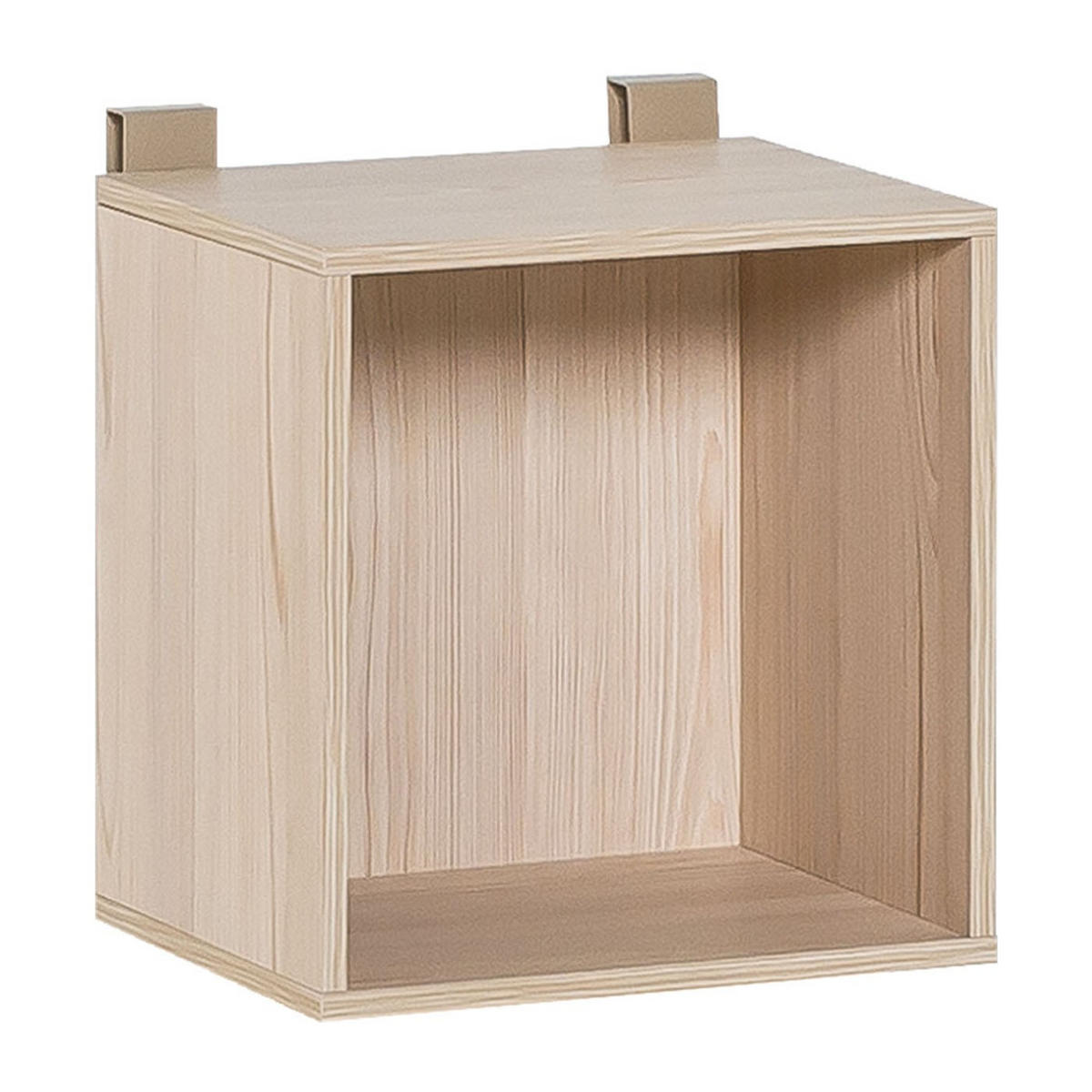 SCHREIBTISCH mit 2 Schubladen und offenem Würfel vorne - STIGE - 118/65/93,4 cm - Weiß, Holzwerkstoff (118/65/93.4cm) - Calicosy
