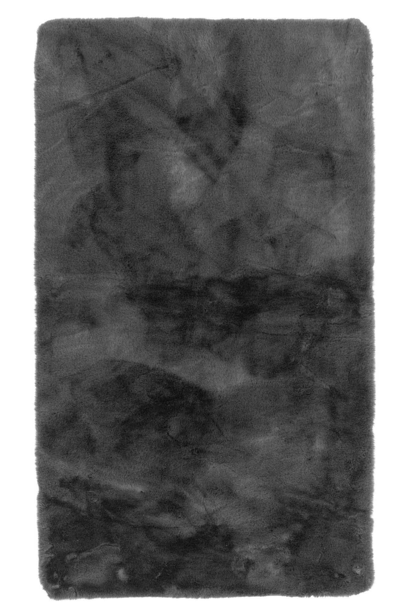 KUNSTFELLTEPPICH Sara 70x120 cm - Anthrazit, Textil (70/120cm) - Gino Falcone