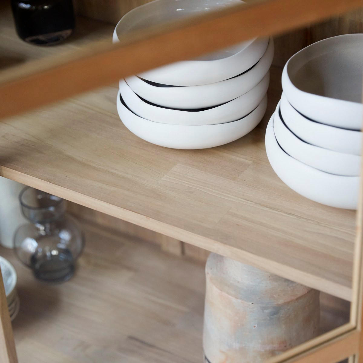 VITRINENSCHRANK Babeth Natur aus Teak - Naturfarben, Holz (120/173/45cm) - Tikamoon