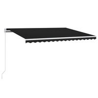 MARKISE Manuell Einziehbar 400x350 cm Anthrazit - Anthrazit, Metall (400/1/400cm) - furnicato