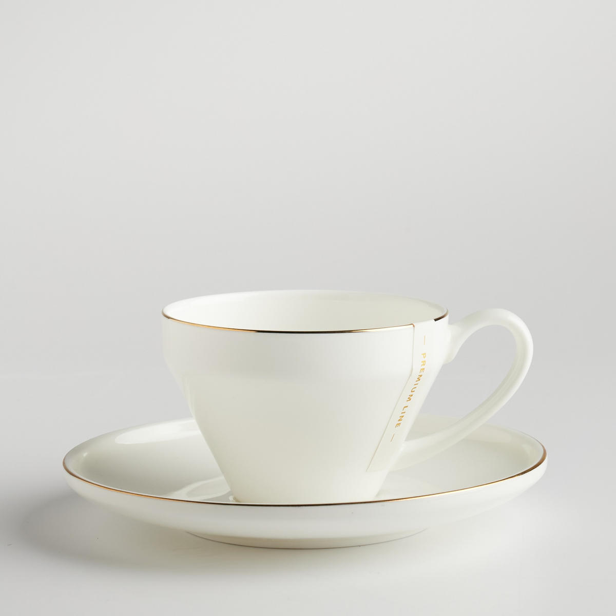 TASSE MIT UNTERTASSE Simply - Weiß, Keramik (0.17L) - home&you