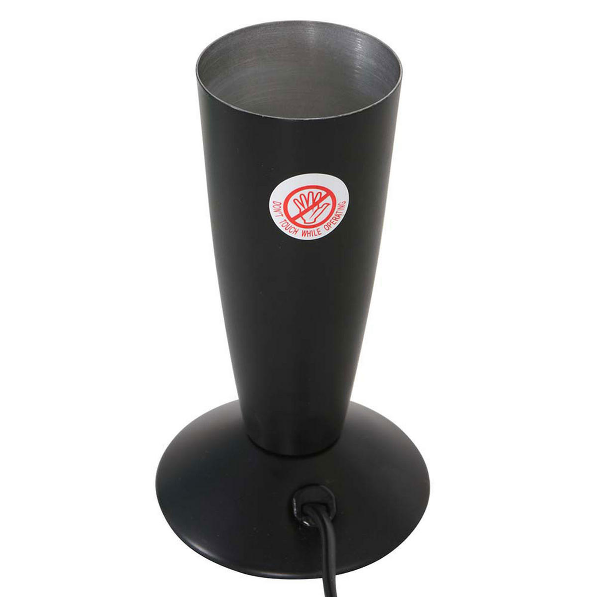 LED TISCHLEUCHTE Volcan Schwarz - Schwarz, Glas (9/9/35cm)
