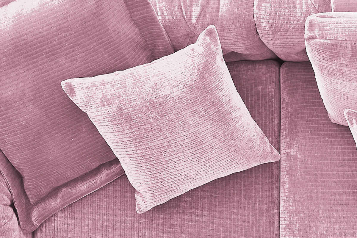 SPITZKISSEN KLEIN SEPHI Cord - Pink, Textil (40/40cm) - KAWOLA