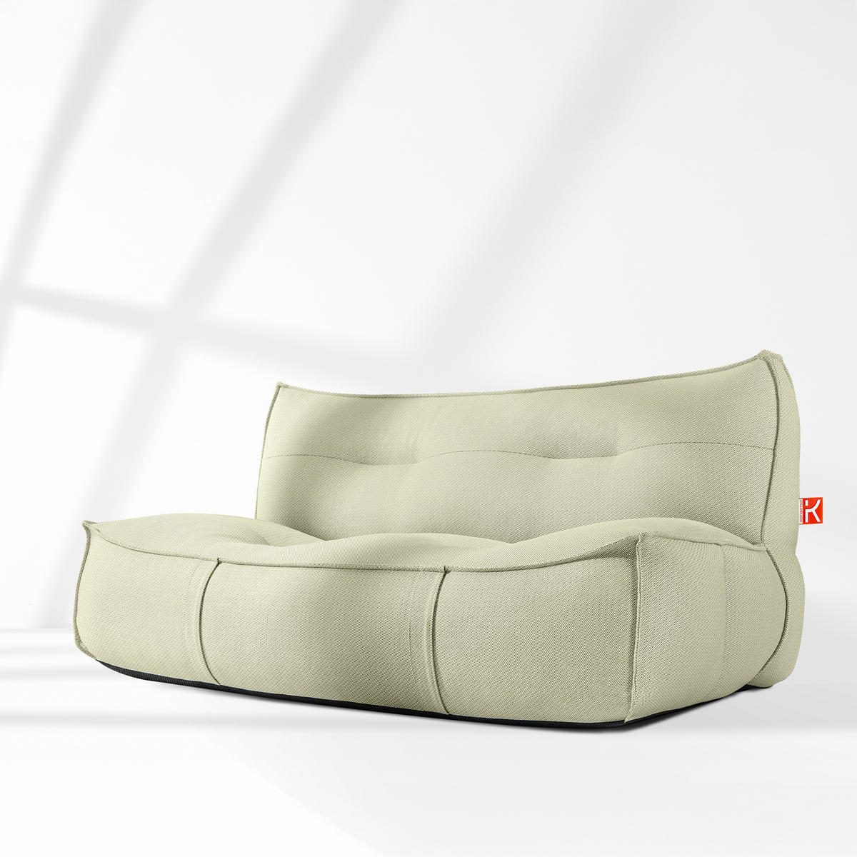 GARTENSOFA LOVIA Lounge, Hellgrün/Weiß - Hellgrün, Textil (177/82/106cm) - KONSIMO®