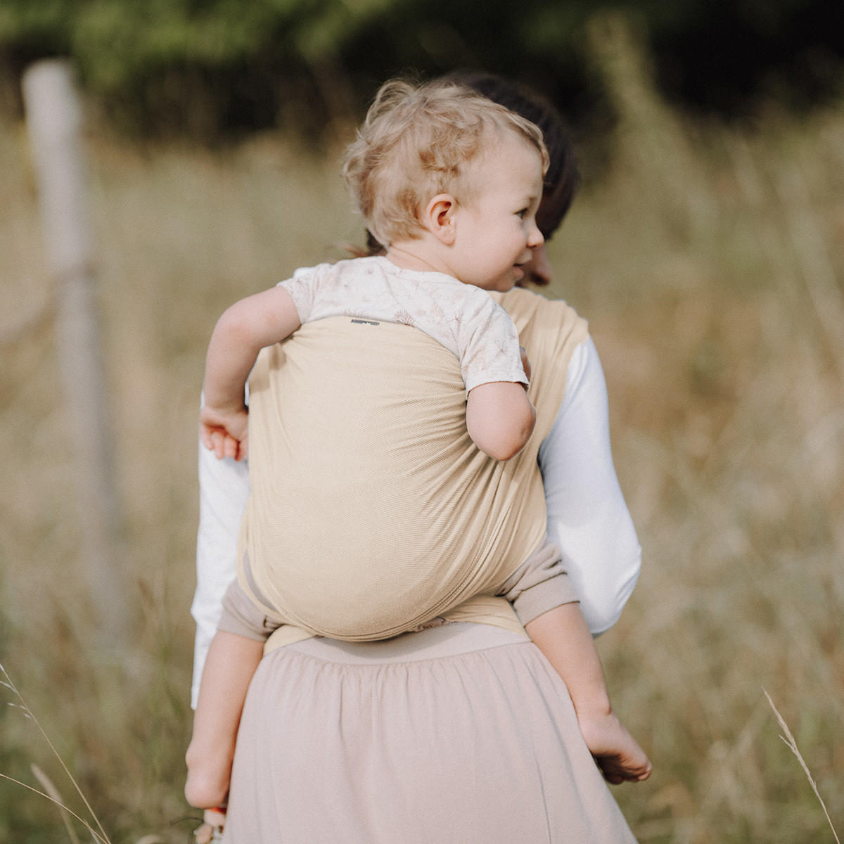 BABYTRAGETUCH Ultraleichtes Tragetuch - Cappuccino, Textil (45/0.1/540cm) - Hoppediz