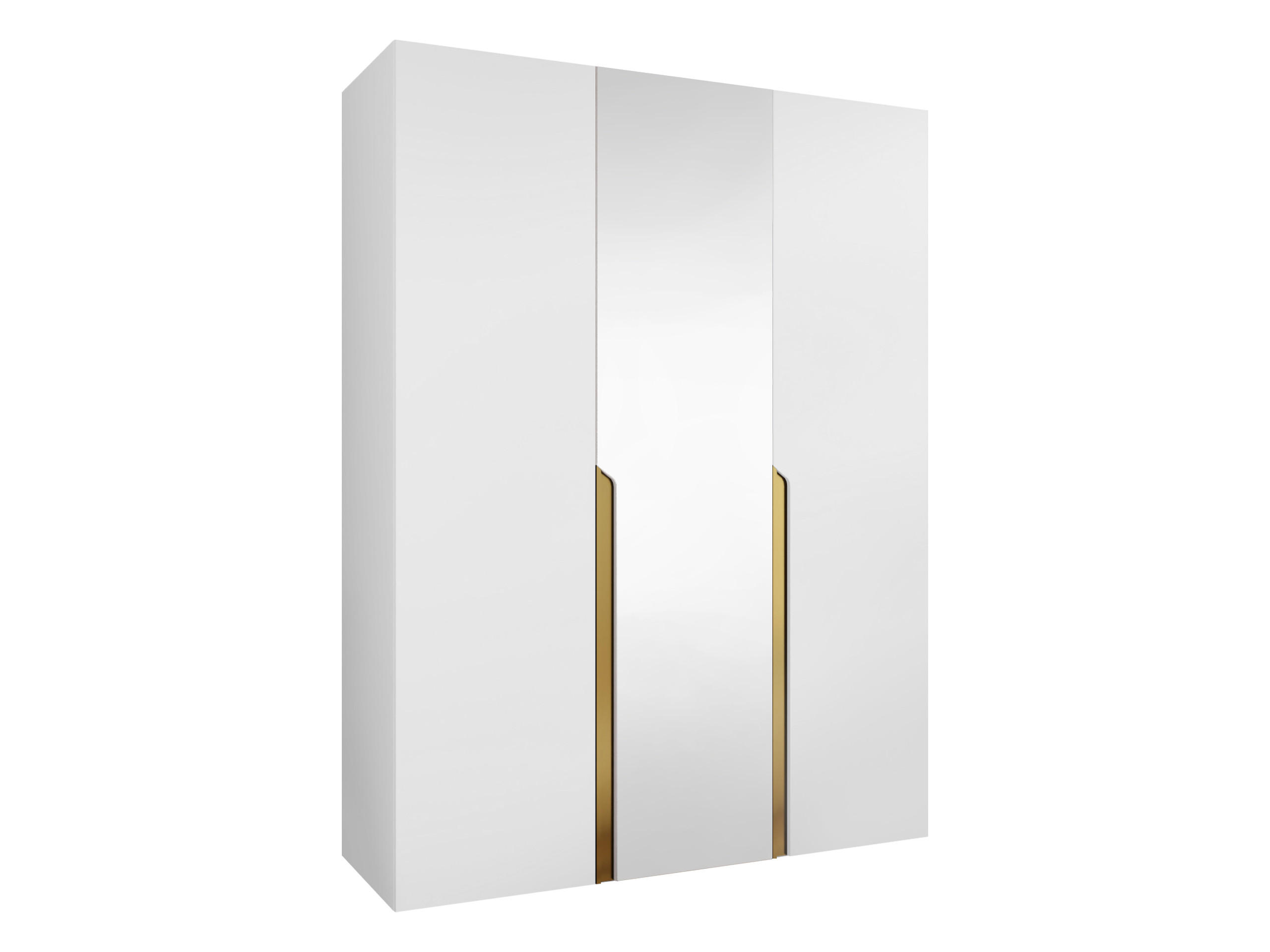 DREHTÜRENSCHRANK Mila II 150 - Goldfarben/Schwarz, Holzwerkstoff/Kunststoff (150/202/52cm) - MIRJAN24