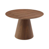 ESSTISCH rund - 4 Personen - MDF - Holzfarben dunkel - ANTALIZA - Dunkelbraun, Holz (120/120/75.5cm) - Vente-Unique