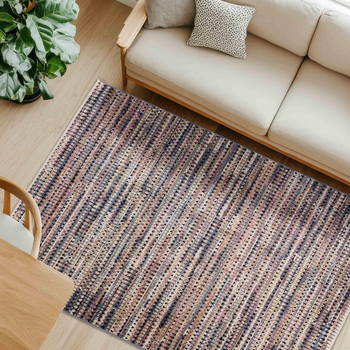 DESIGNTEPPICH ORVIETO - Hellblau, Textil (133/190cm) - Astra