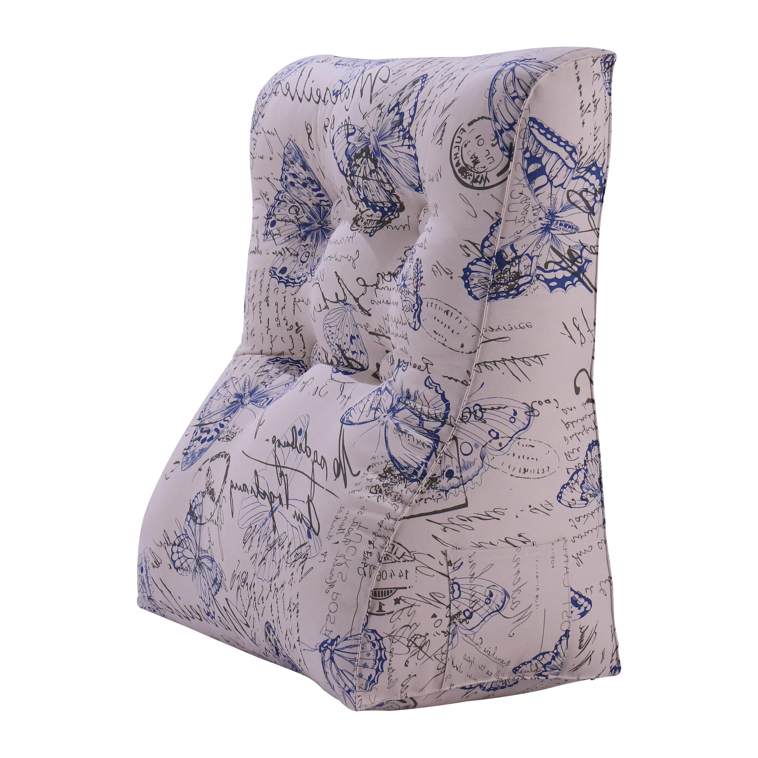 KEILKISSEN Kontur 100% Baumwolle Schmetterling 60 cm - Blau, Textil (55/60cm) - Vercart