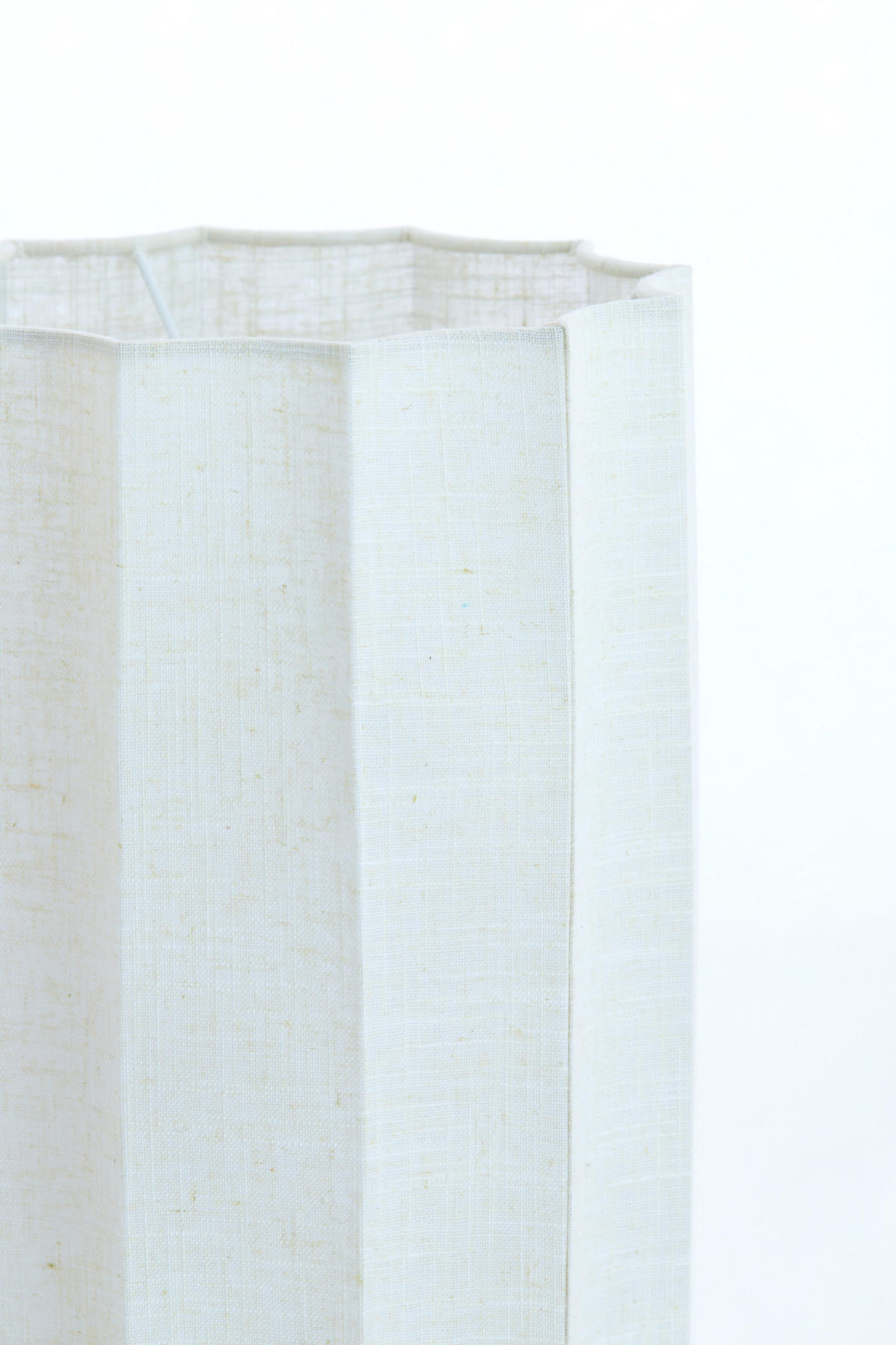 LAMPENSCHIRM Disli Weiß Ø24/35 cm - Weiß, Textil (24/24/35cm) - Light & Living