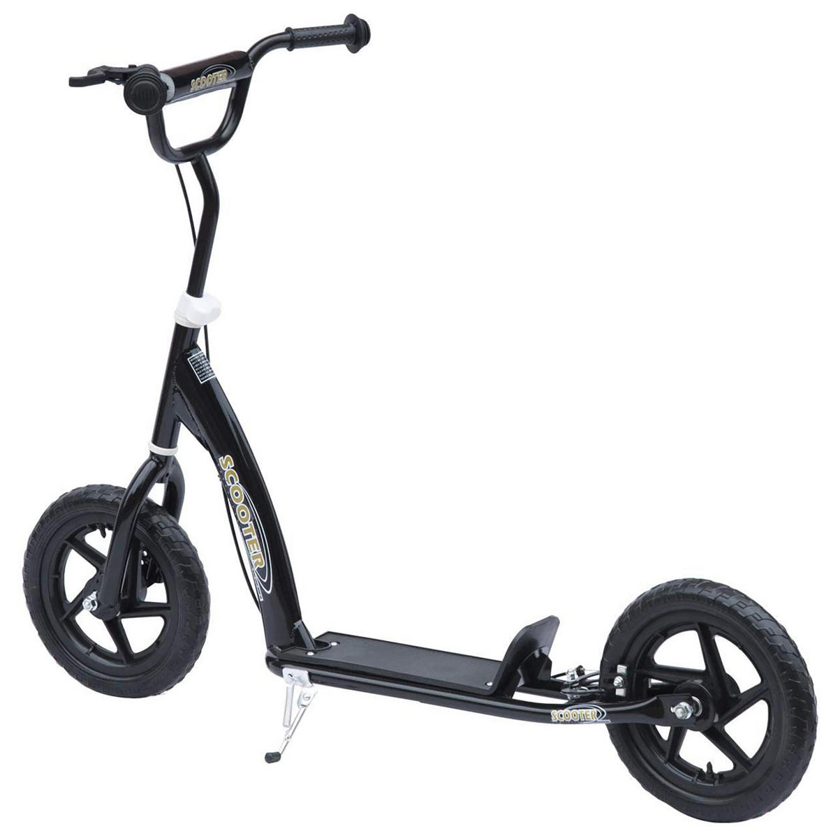 KINDERSCOOTER DE-16935 30 cm EVA-Reifen Schwarz - Schwarz, Metall (120/52/88cm) - ComfortXL
