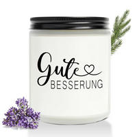 DUFTKERZE Gute Besserung Sojawachs 35 Stunden Brenndauer - Weiß, Paraffin (10cm)
