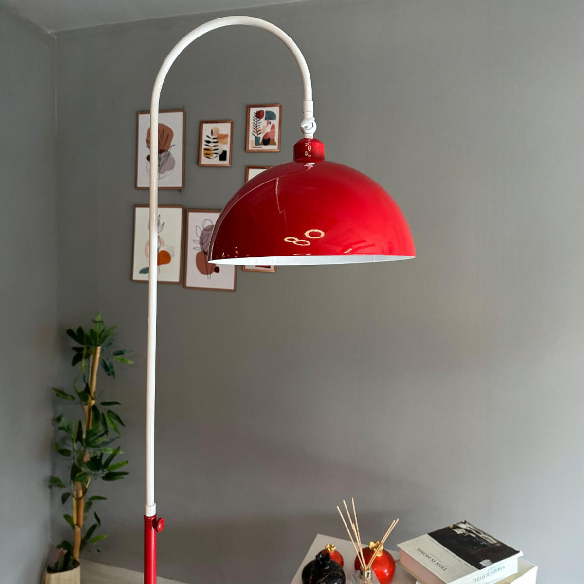 STEHLAMPE Gorkiede E27, verstellbarer Lampenschirm aus Metall - Multicolor, Metall (37/37/170cm) - Bamyum