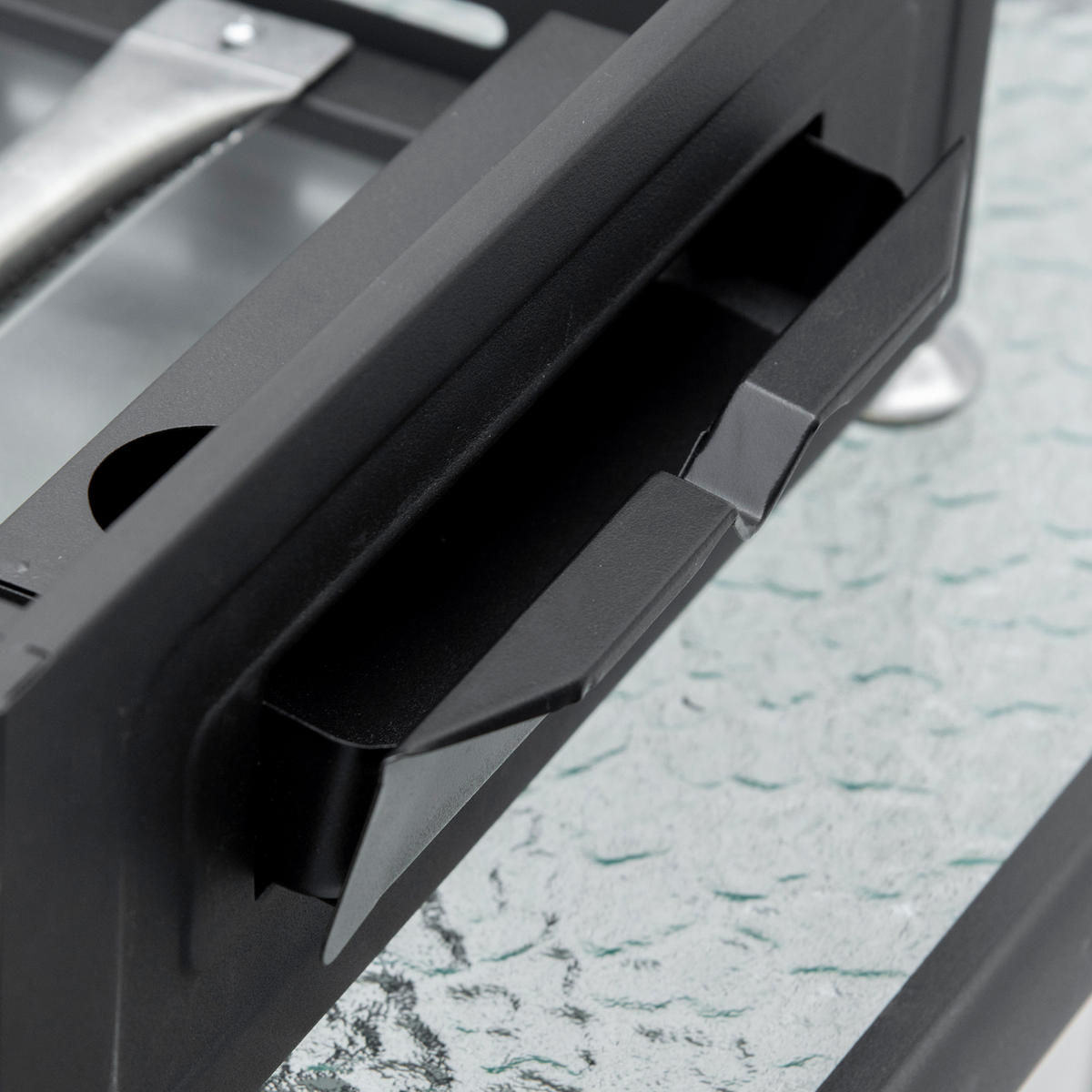 GASGRILL Edelstahl Metall Schwarz - Schwarz, Metall (48/21/63cm) - Outsunny