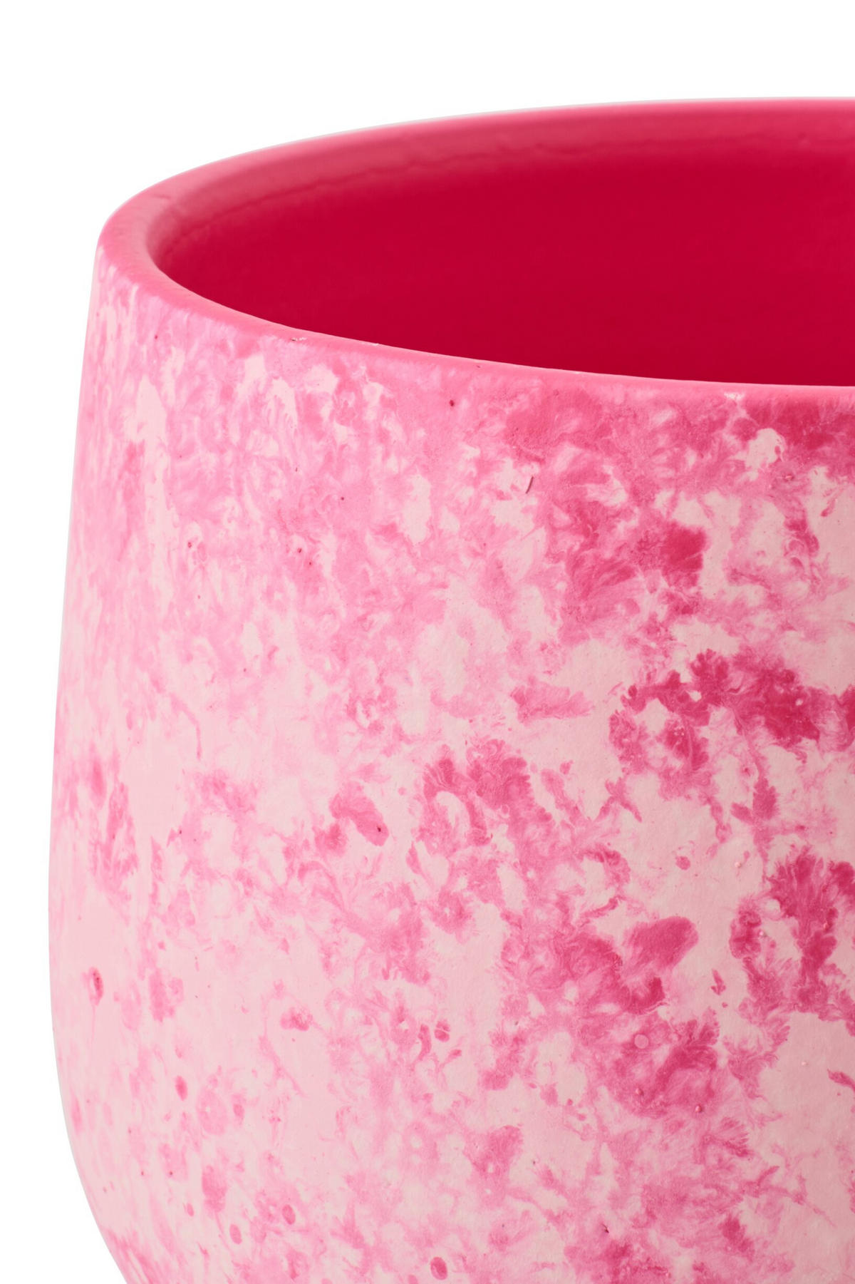 BLUMENTOPF RW Rosa - Pink, Keramik (16/14cm) - J-Line