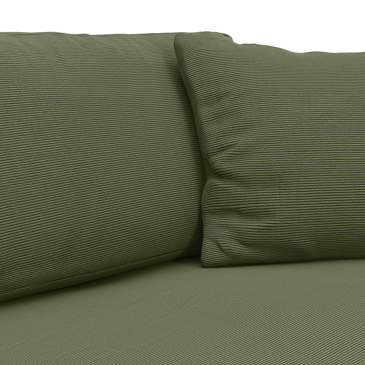 3-SITZER SOFA - Schwarz/Grün, Kunststoff/Textil (238/79/106cm) - home24