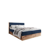 BOXBETT TESSA 140x200 Dunkelblau Cord - H3 - Dunkelblau, Textil (120/200cm) - AN-Moebel 4u