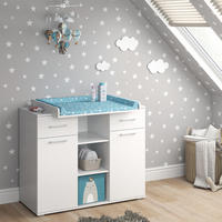 WICKELKOMMODE Leonie Weiß 113 x 109 cm - Weiß, Holzwerkstoff (113/109/70cm) - Vicco