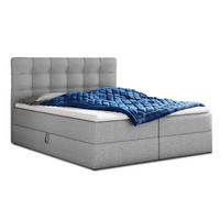 BOXBETT Best - 180x200 - grau (Inari 91, Webstoff) - Schwarz/Grau, Holz/Holzwerkstoff (180/200cm) - Sofnet