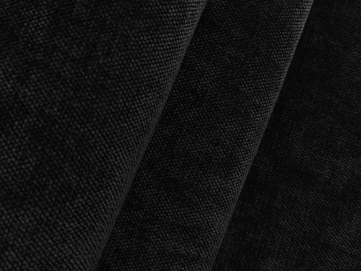 SESSEL Chenille Stoff Schwarz - Schwarz, Holzwerkstoff/Kunststoff (120/72/115cm) - Makamii