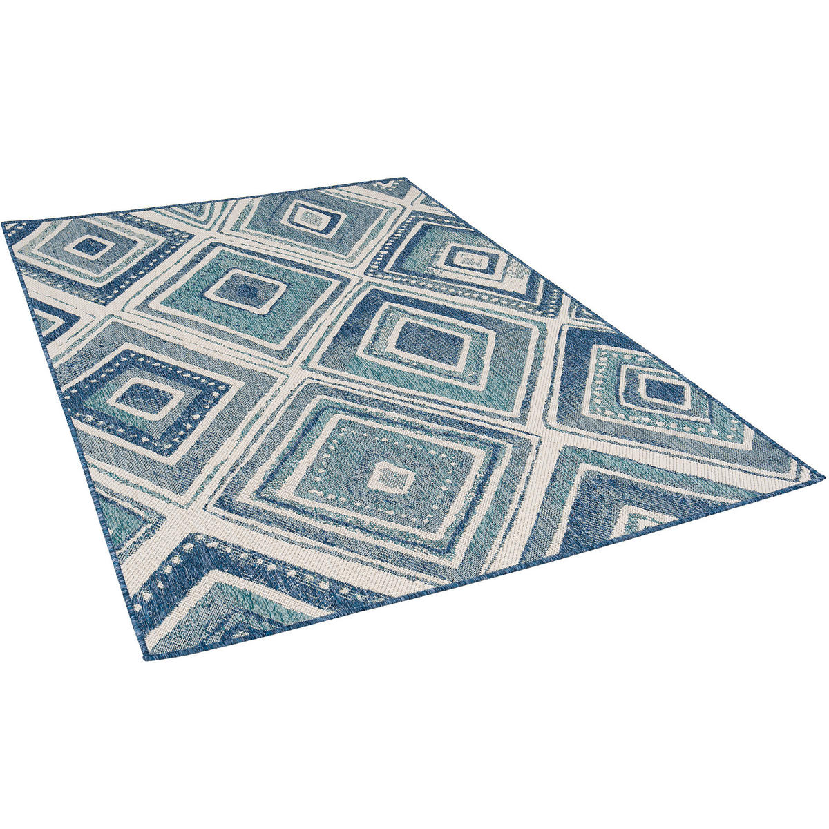 IN- UND OUTDOOR TEPPICH CARPETTO - Petrol, Textil (160/235cm) - Pergamon