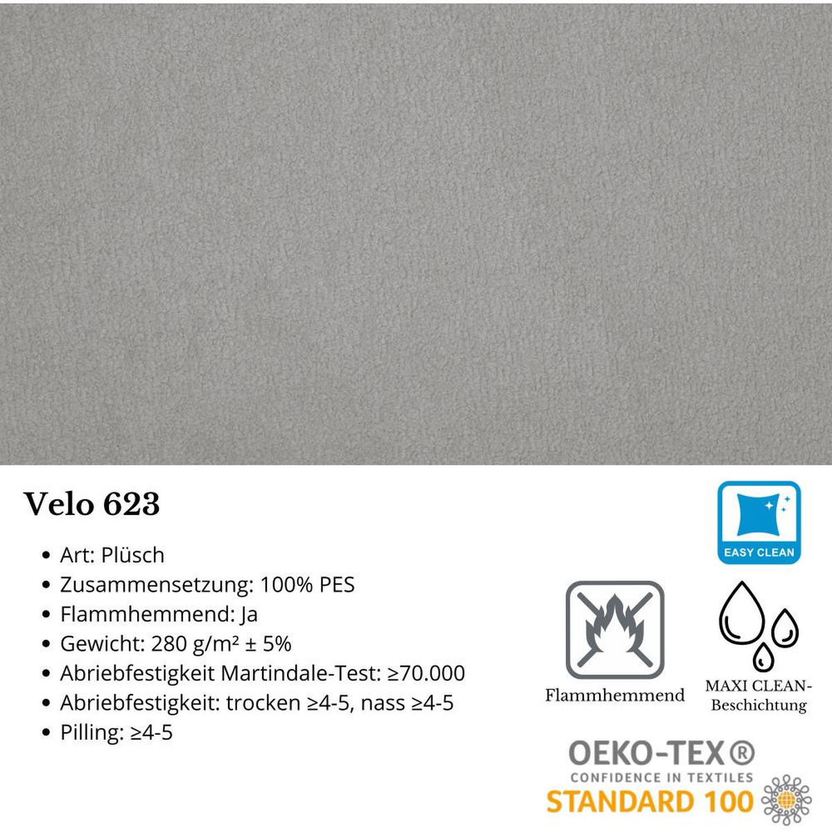 ECKSCHLAFSOFA Torre cappuccino velours rechts - Cappuccino, Textil (258/171cm) - Beautysofa