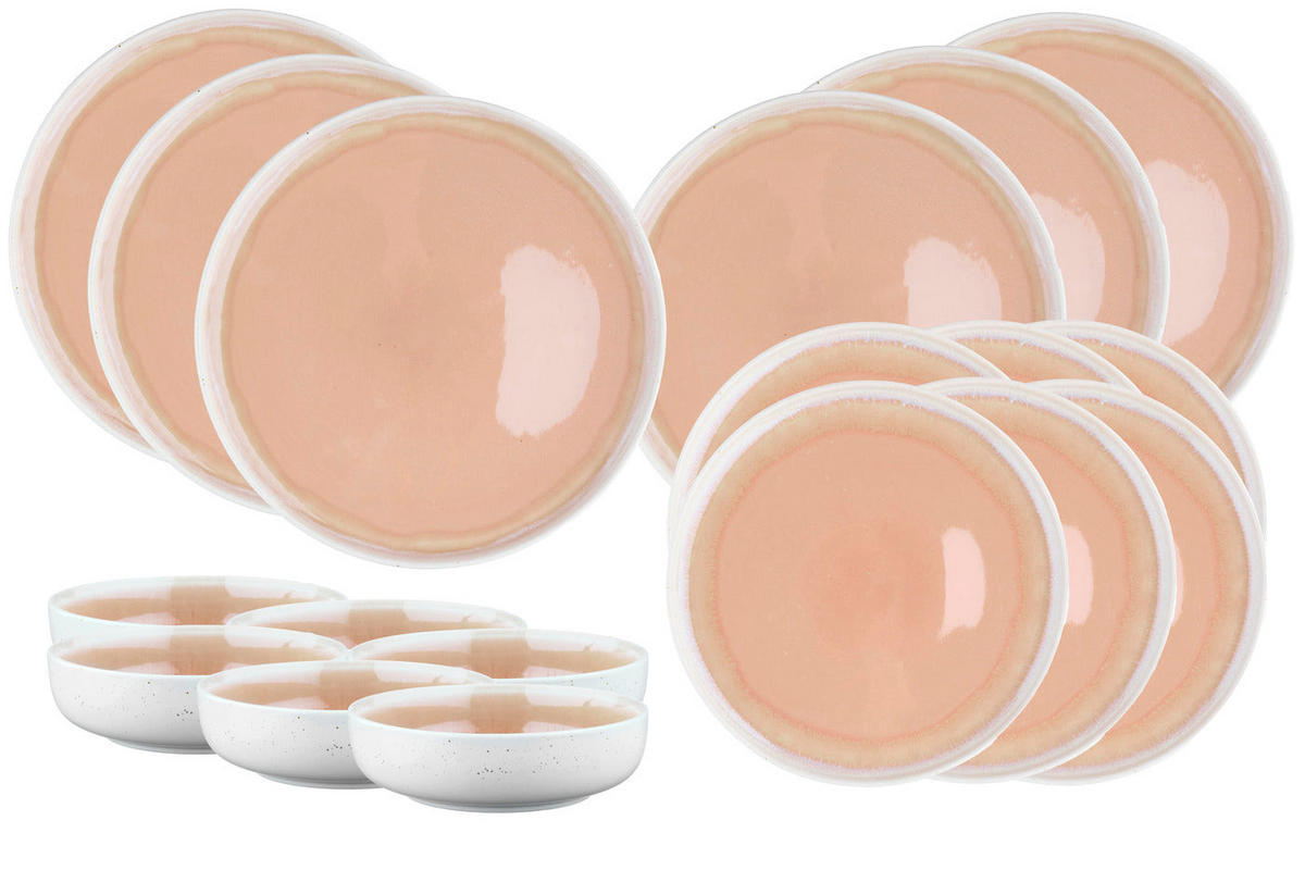 SERVICE Die Essentials Oxygen - 18 Teile -Puderrosa - Pink, Keramik (1/1/1cm) - Björn