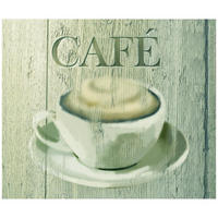GLAS-WANDSCHUTZ Cafe 60/50/0,5 cm - Beige, Glas (50/0.5/60cm) - Wenko