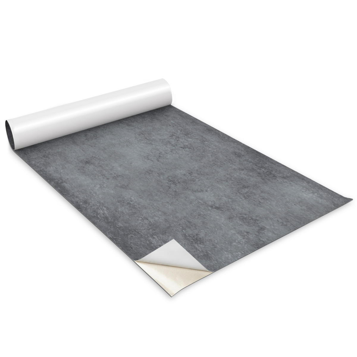 MÖBLAUFKLEBER 100x50 cm grau - Hellgrau, Kunststoff (100/50/0.1cm) - Wallfluent