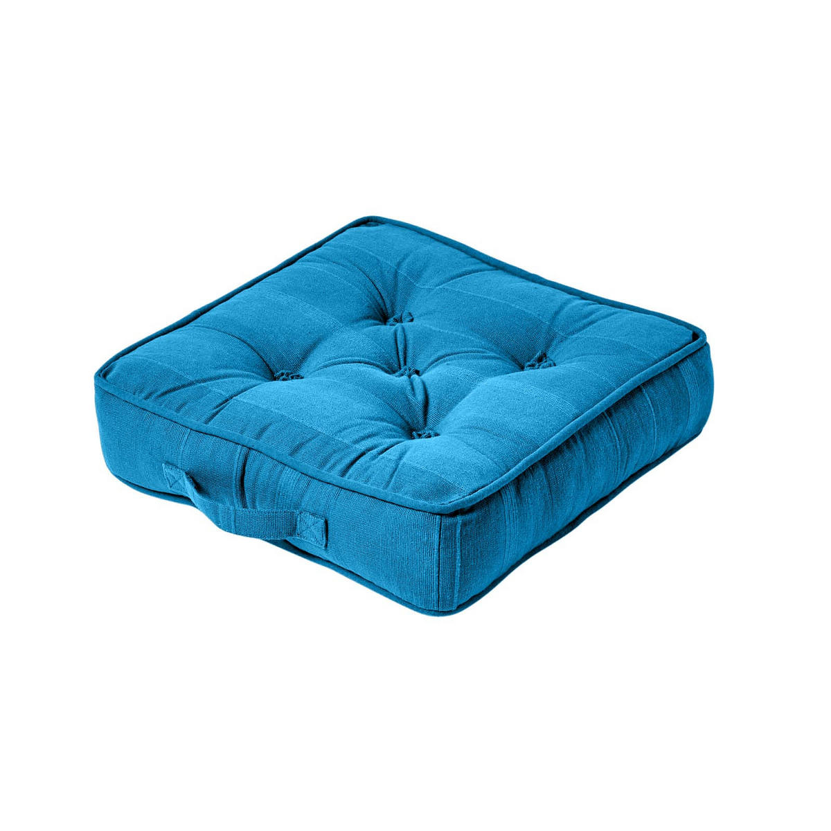 SITZKISSEN Rajput petrol-blau 40/40/8 cm - Petrol, Textil (40/40/8cm) - Homescapes