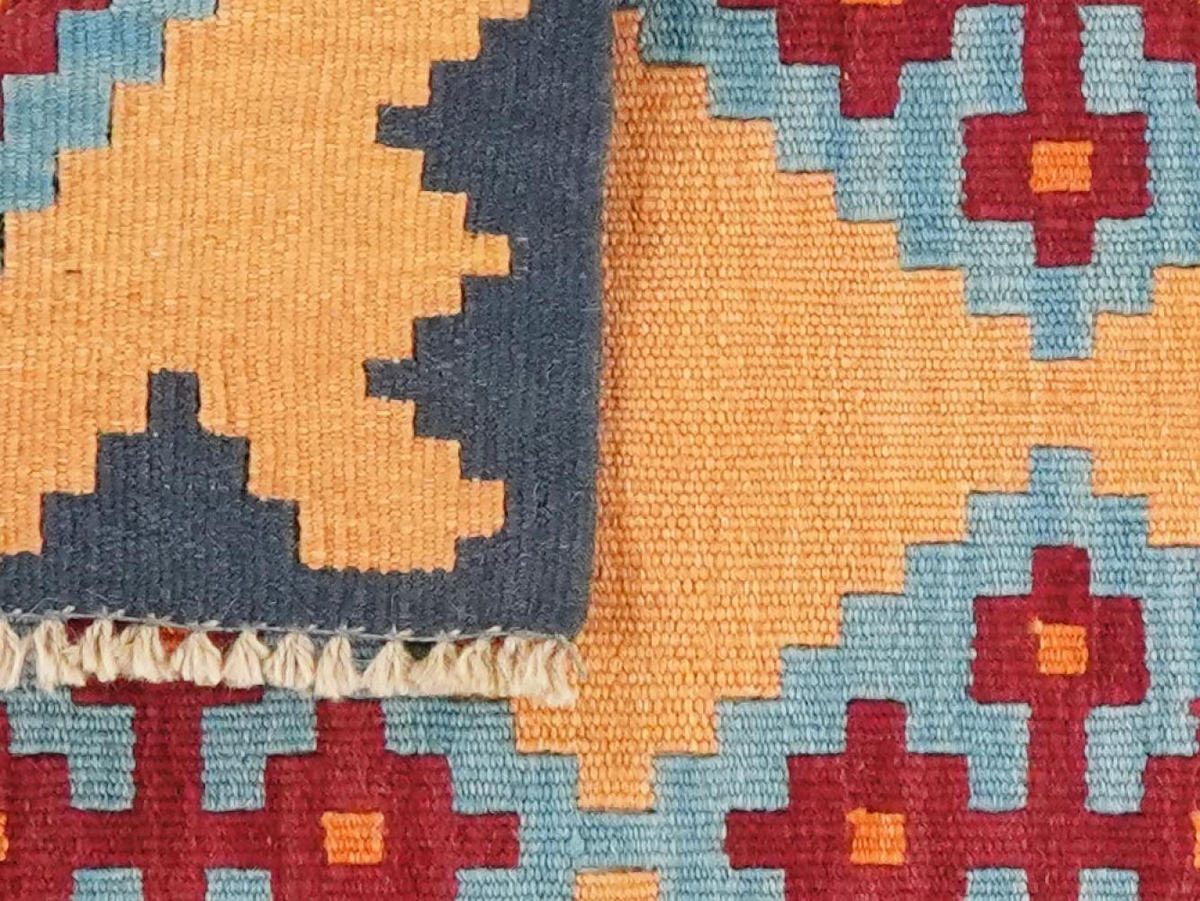 KELIM-TEPPICH handgewebt Gashgai Gelb 97/60 cm Schurwolle - Gelb, Textil (60/97cm) - Looma