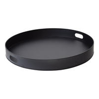 TABLETT Eggy Schwarz - Schwarz, Metall (40/7/40cm) - LOFT42