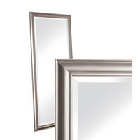 WANDSPIEGEL XL 180x80 cm, Silber, Holz - Silberfarben, Holz (80/180/80cm) - dasmöbelwerk