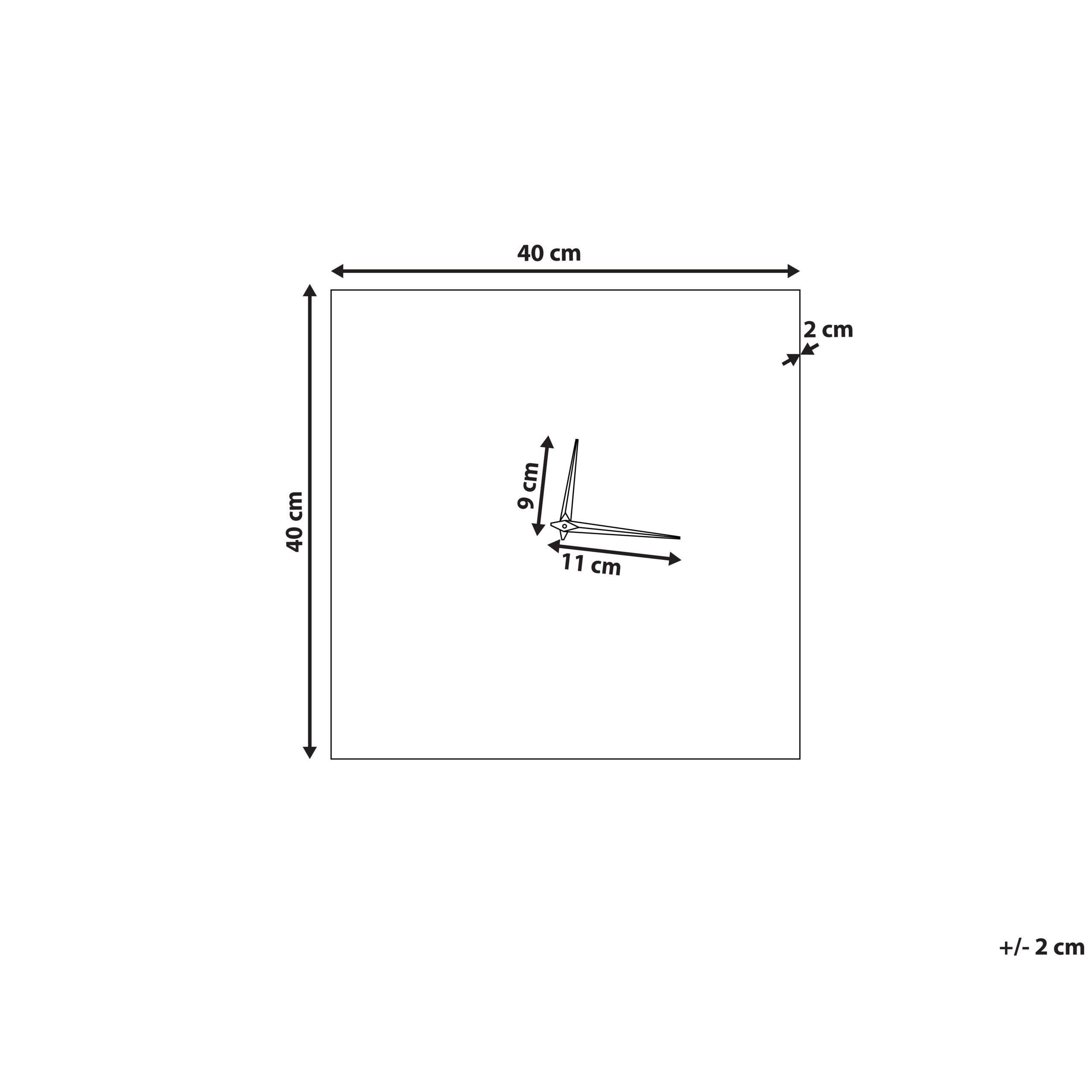 Thumbnail - Beliani Wanduhr, Rosa, Metall, Mode, 40x40x2 cm, Dekoration, Uhren, Wanduhren