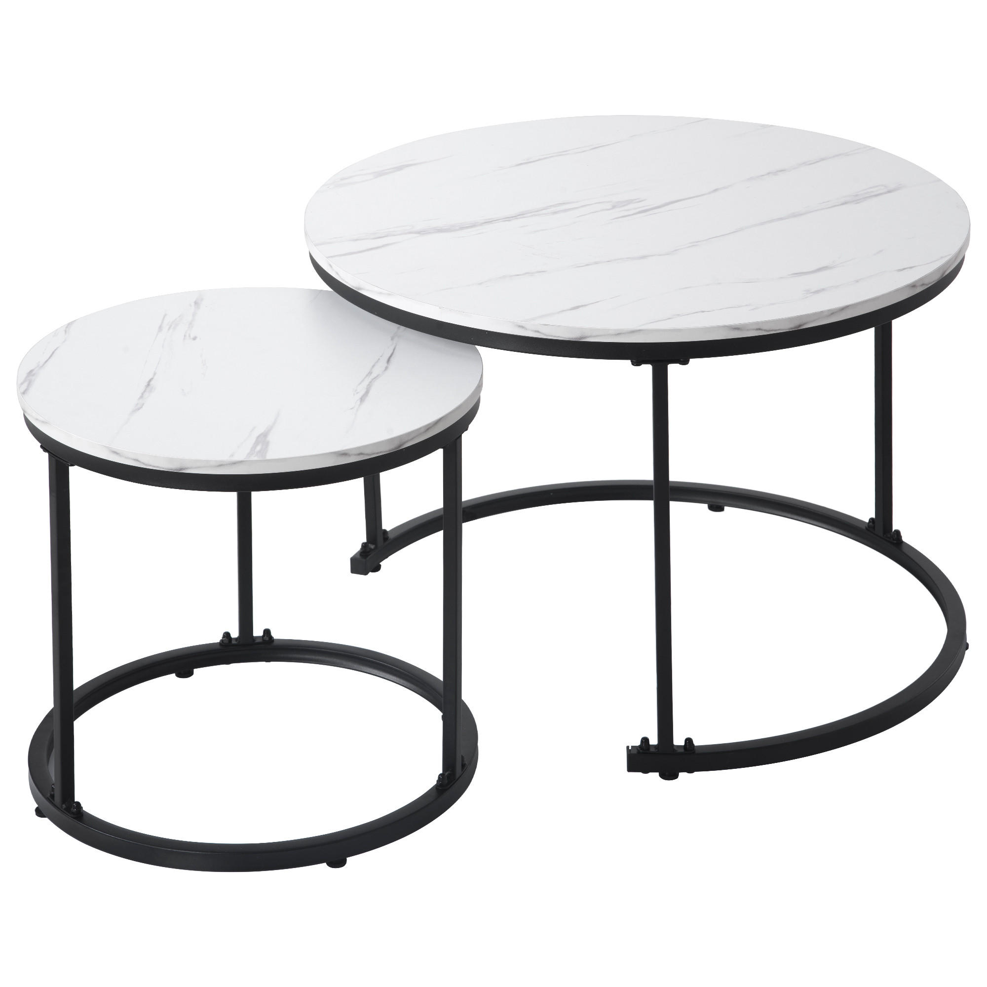 ComfortXL Couchtisch Weiß 71x50x71 cm