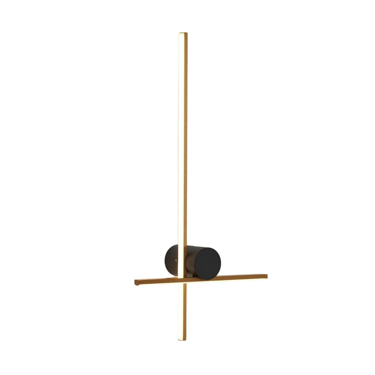 WANDLEUCHTE Mallow, Schwarz und gold, 56cm - Goldfarben, Metall (28/56/56cm) - KOSILUM