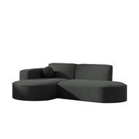 ECKSOFA Sunday Xs - Anthrazit, Holzwerkstoff (236/78/165cm) - Fun Möbel