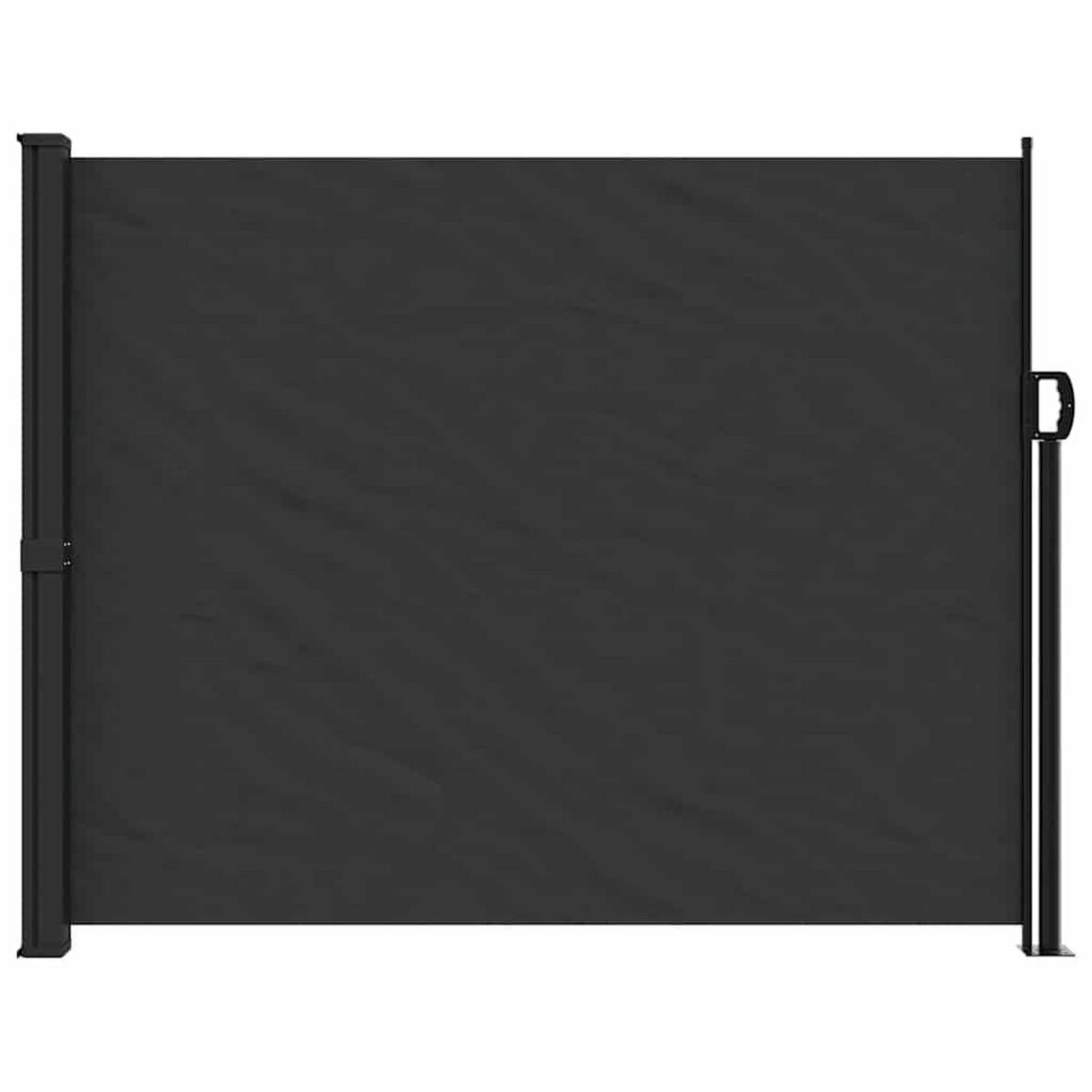 SEITENMARKISE Ausziehbar Schwarz 160x600 cm - Schwarz, Textil (600/160/600cm) - furnicato