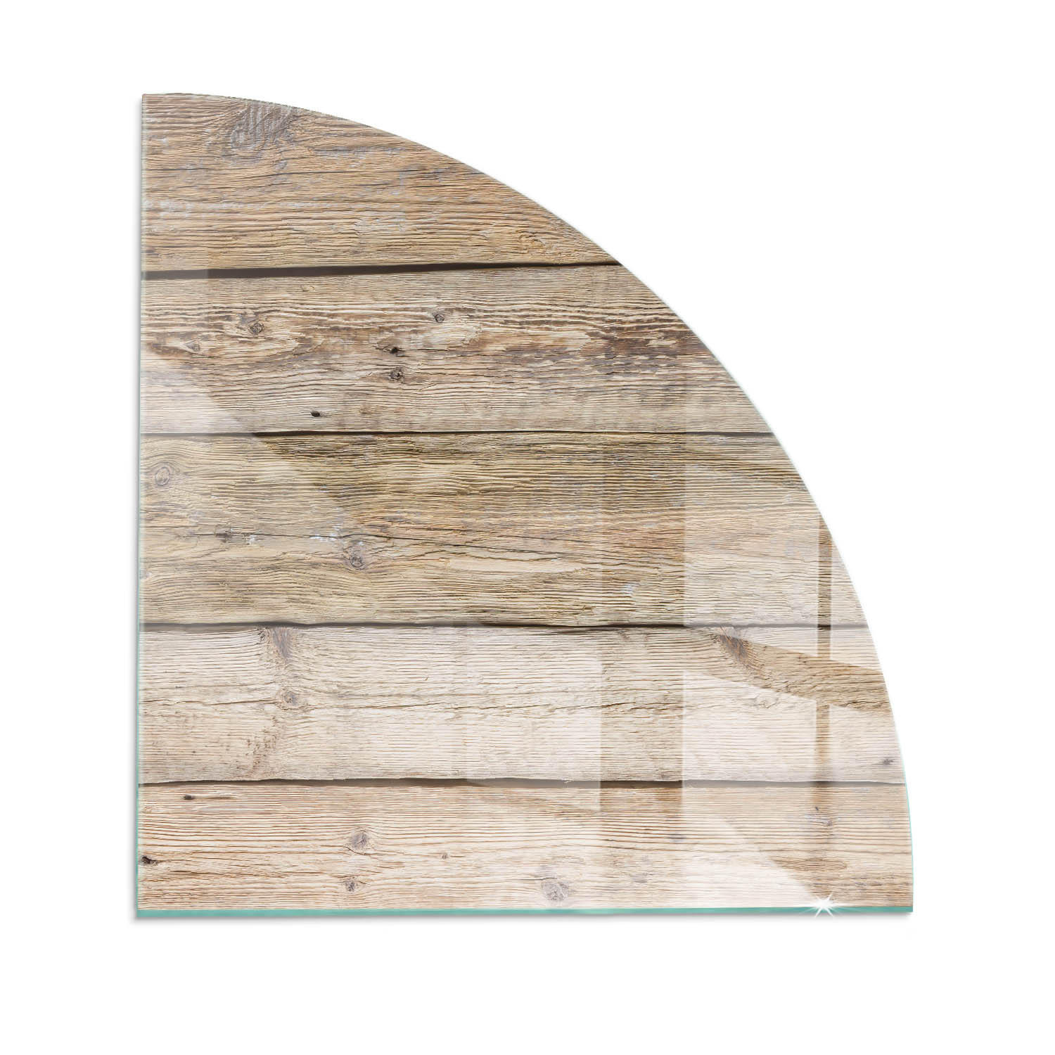 GLASPLATTE für Kamin 100x100 cm Beige - Beige, Glas (100/100/0.4cm) - ArtPrintCave